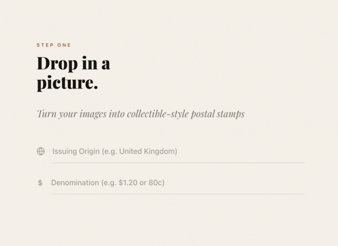 Stampify — turn images into collectible-style postal stamps